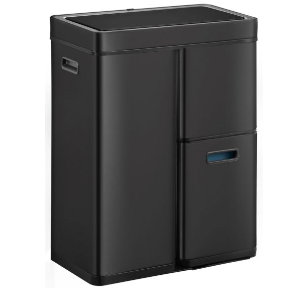 Poubelle à capteur tri sélectif Mirage Plus 30+15+15 L, EKO noir