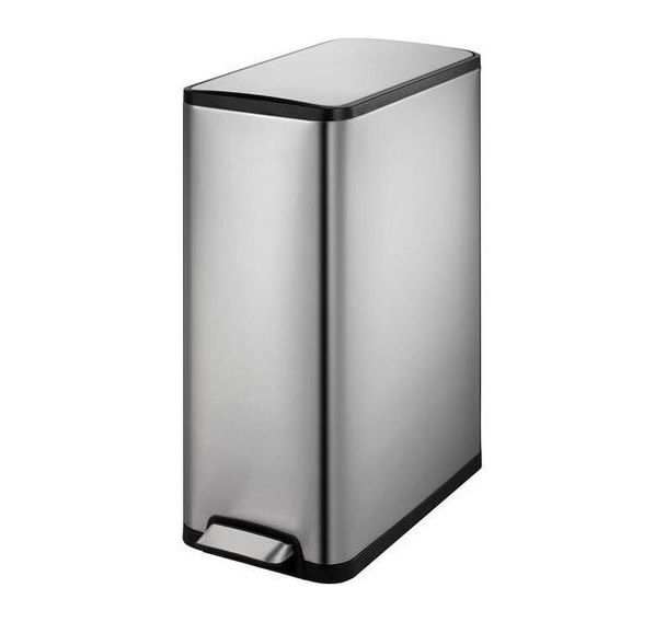 Poubelle à pédale Ecoslim Step Bin 20+20 L EKO inox mat