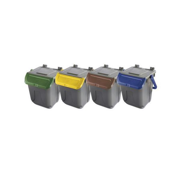 Poubelle de recyclage plastique - Modèle 25L - Mobil Plastic