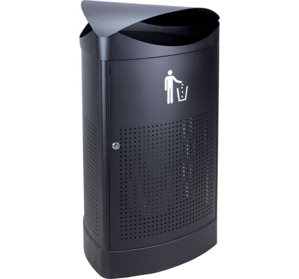 Poubelle extérieur triangle 60L