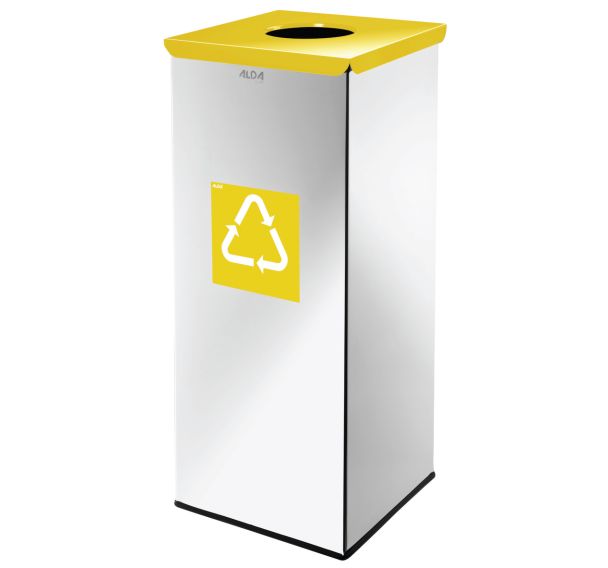 Poubelle métallique Prestige de recyclage 60 L