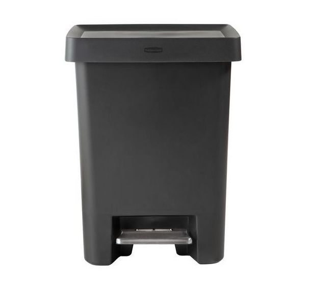 Poubelle résine avec pédale en acier 70L - Rubbermaid
