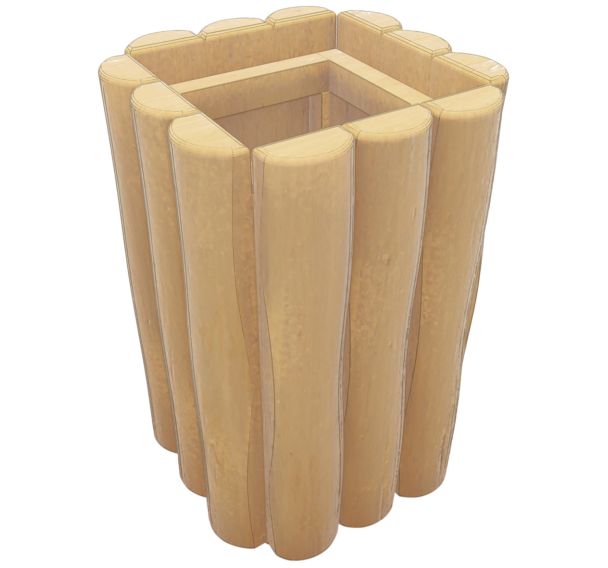 Poubelle robinier 130 L