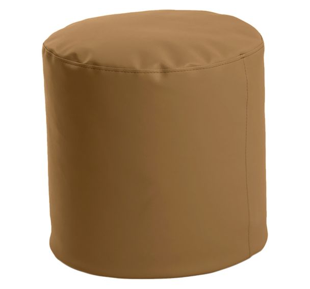 Pouf Cilindro souple Ø50 cm tissu simili cuir - Spouf