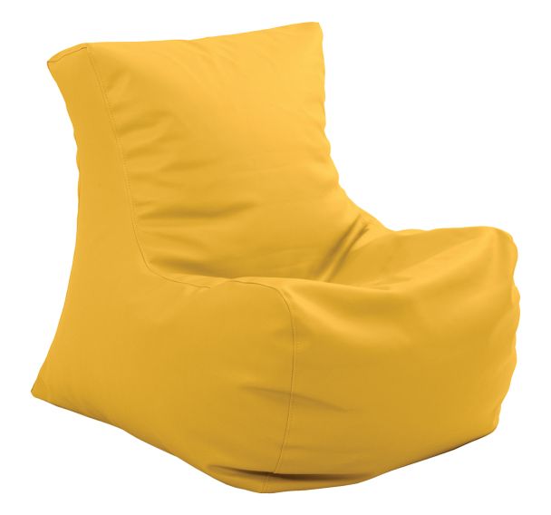 Pouf Miss souple tissu simili cuir - Spouf