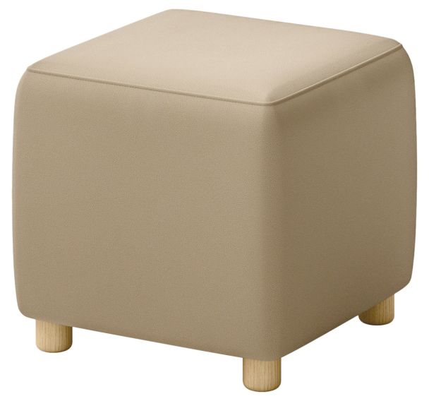 Pouf carré Joris tissu enduit PVC - Quadrifoglio