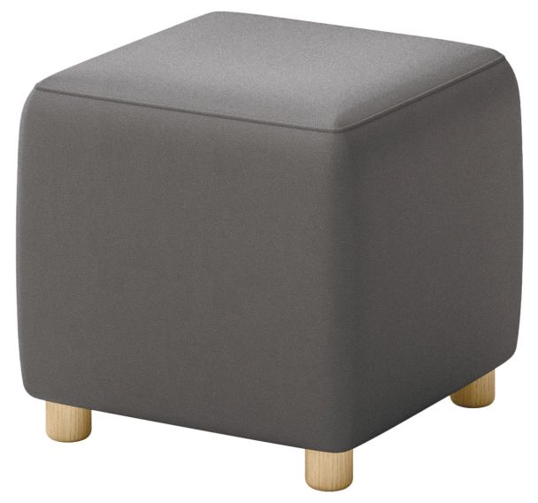 Pouf carré Joris tissu polyester - Quadrifoglio