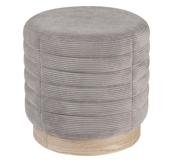 Pouf effet velours Saul - Somcasa