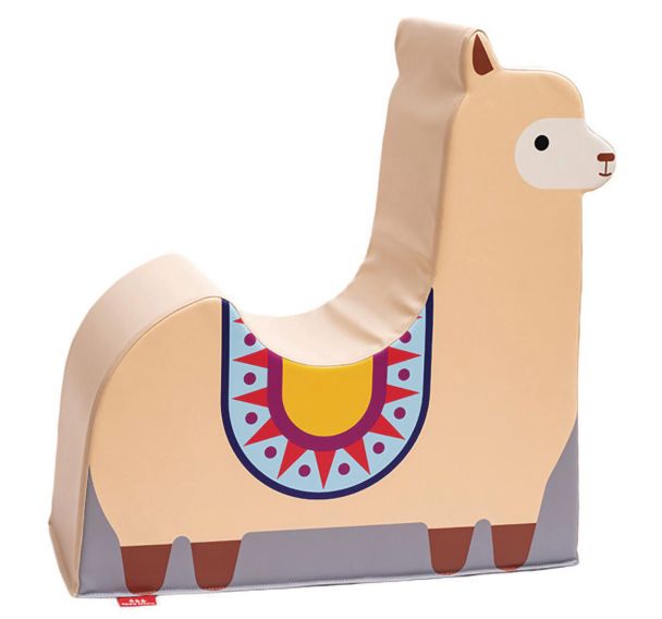 Siège en mousse forme lama
