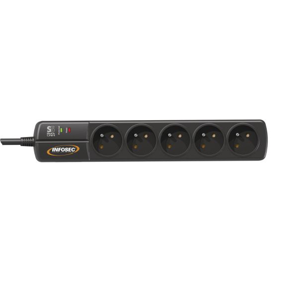 Prise Parafoudre Infosec S5 Black Line II