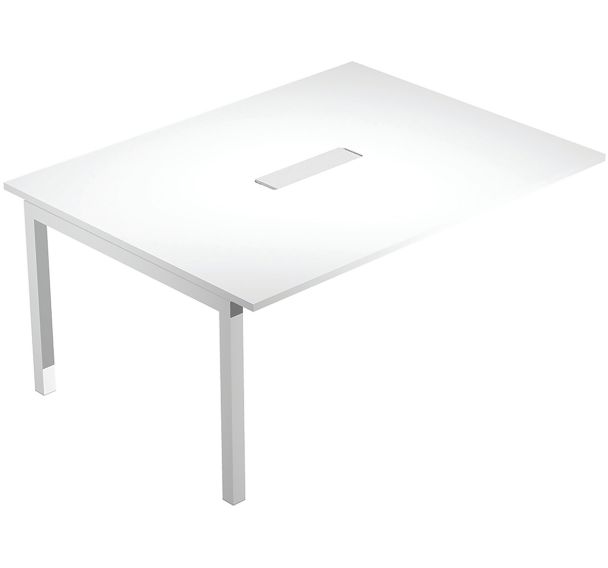Prolongation table de réunion Trendy - 160cm - Pieds blanc - Artarredi