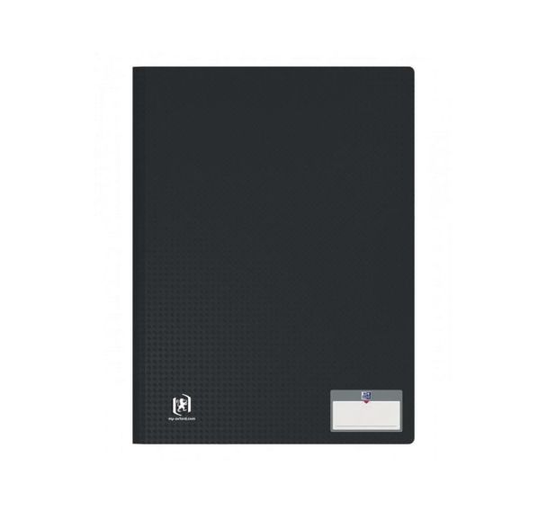 Protège-Documents Memphis A4 160 vues / 80 pochettes Couverture Polypro Noir