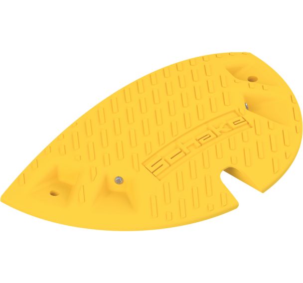 Ralentisseur, extrémité, jaune, hauteur: 60 mm