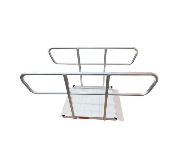 Rampe PMR aluminium avec garde corps - VISO