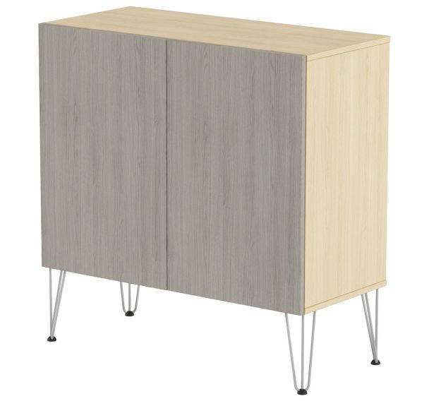 Rangement mi-haut Java hauteur 101 cm 2 portes - MBA