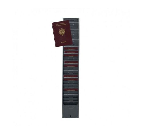 Rangement mural pour 25 passeports