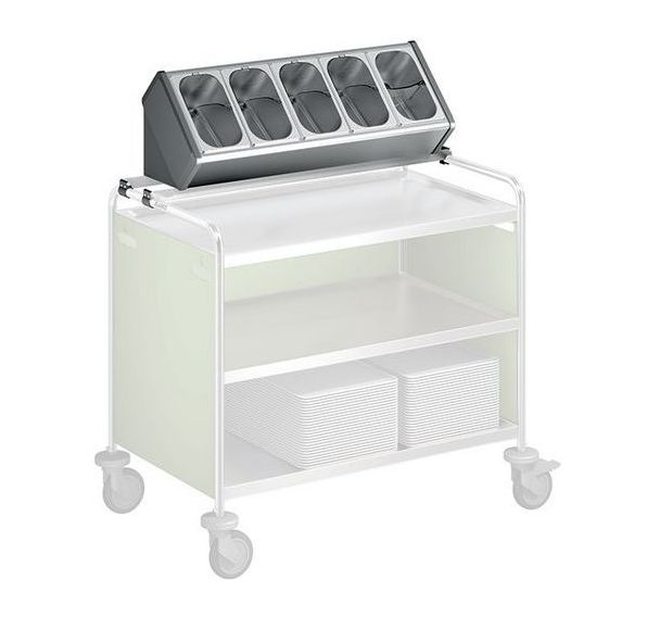 Rangement pour couverts avec 5 bacs à couverts amovibles