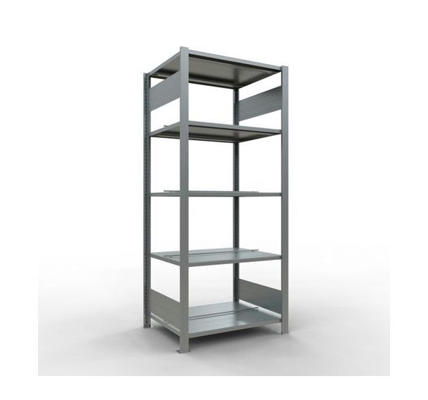 Rayonnage Aristo-Clip - Profondeur 600 mm - Double accès - Schulte