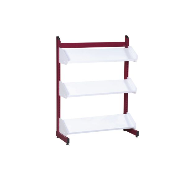Présentoir tablettes inclinées, double face Zédia