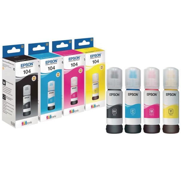 Recharge jet d'encre EcoTank 104 - Epson
