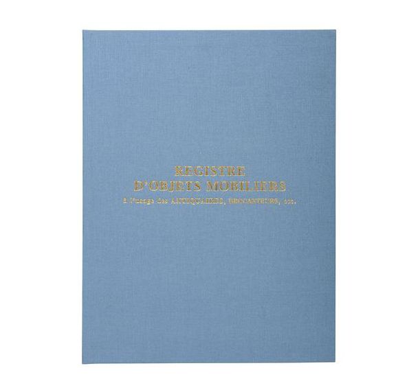 Registre Objets mobiliers brocanteurs et antiquaires 100 pages