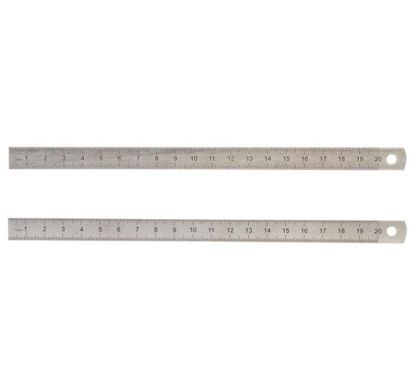 Réglet semi-rigide inox - 2 faces