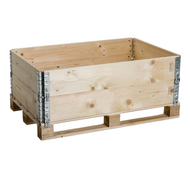 Rehausse-palette bois ISPM 15 - Pliante et rabattable - Manutan Expert