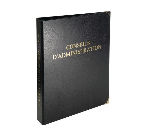 Reliure 32x26cm 4 anneaux 100 feuillets - Conseils d'administration