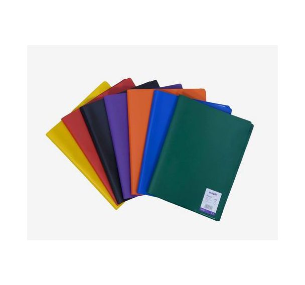 Reliure plastique 20 volets transparents A4 - Purple