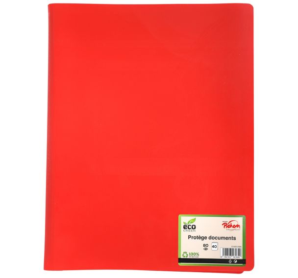 Reliure plastique recyclé 40 volets 40 microns