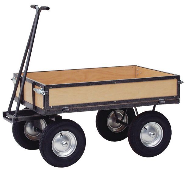 Remorque parois bois - Force 500 kg - Plateau 800 x 1200 mm