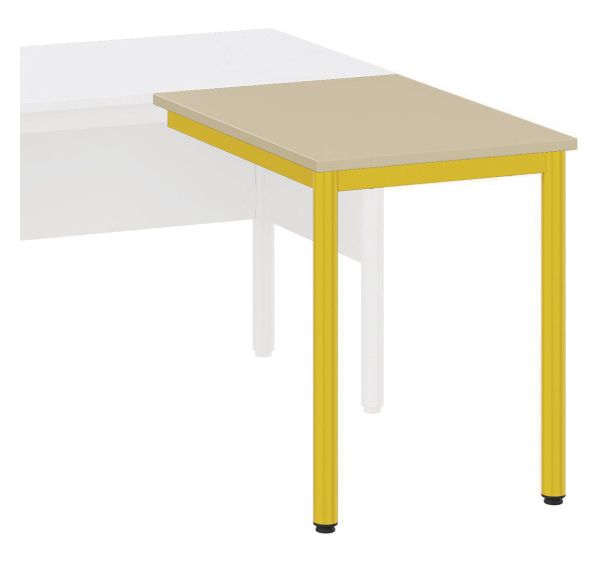 Retour chaire Nova 80 60 cm mélaminé chants polypropylène - Mobidecor