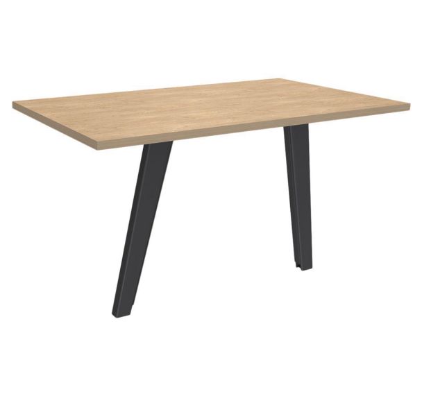 Retour direct bureau Steel Graphite L120xP60cm 2 pieds carbone -Simmob