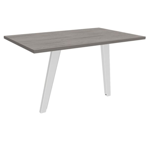 Retour direct bureau Steel L120xP60 cm 2 pieds blanc - Simmob