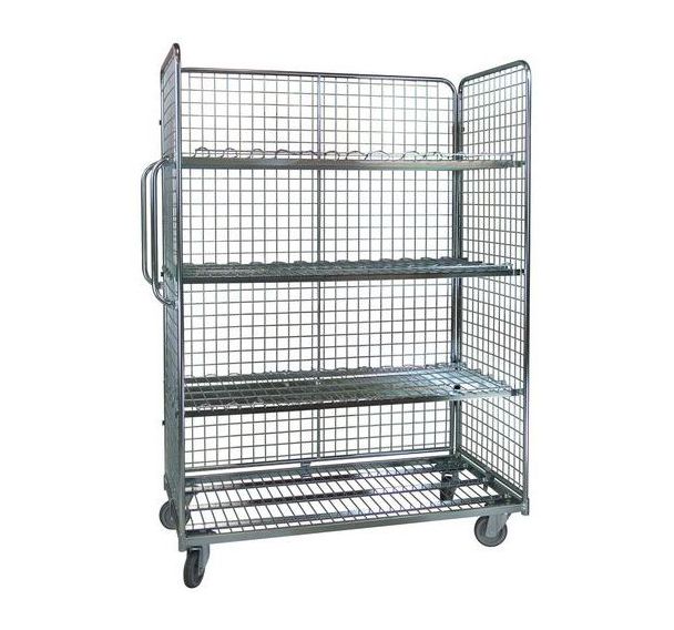 Roll-conteneur à trois côtés 400 kg- 1290 x 670 x h. 1830mm