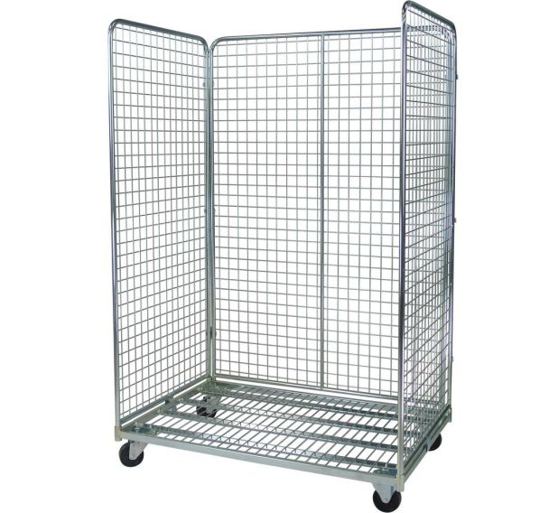 Roll conteneur Maxi- 3 côtés en maille 50x50 mm - Charge 400kg