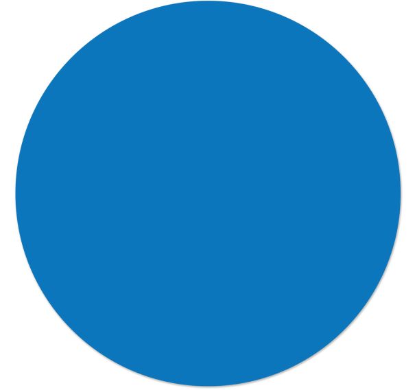 Rond adhésif de marquage au sol LeanStripe - Bleu - Ergomat