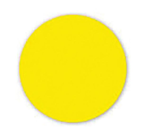 Rond adhésif de marquage au sol LeanStripe - Jaune - Ergomat