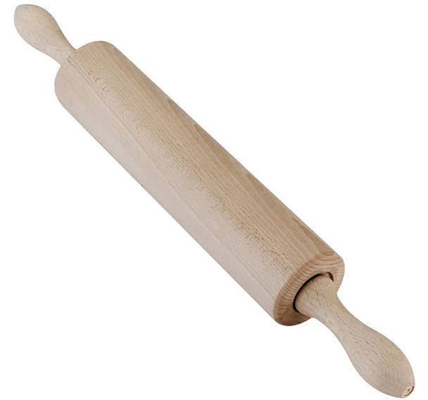Rouleau à pâtisserie en bois avec poignée mobile d.5.50cm