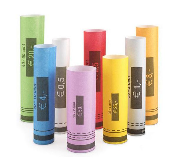 Rouleau de pièces en papier CR-102 - Jeu de 102 rouleaux - Safescan