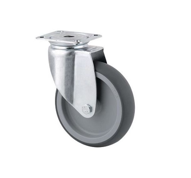 Roulette pivotante à platine - 75 kg