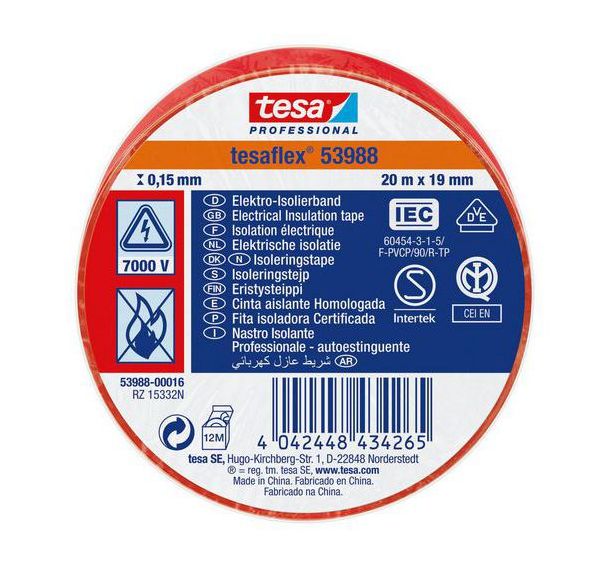 Ruban adhésif d'isolation électrique 53988 - Tesa