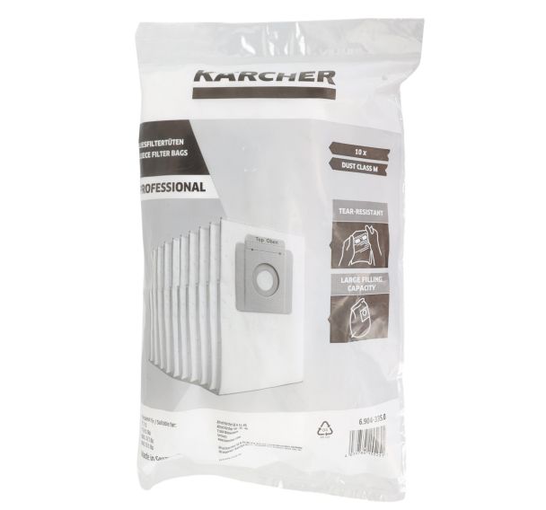 Sac à poussière pour aspirateur Kärcher T 7/1 et T 10/1 - Lot de 10