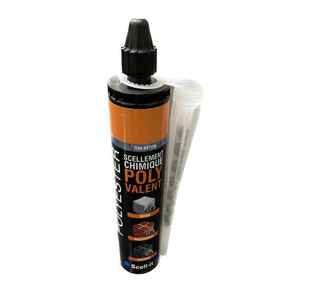 Scellement chimique pour clous podotactiles