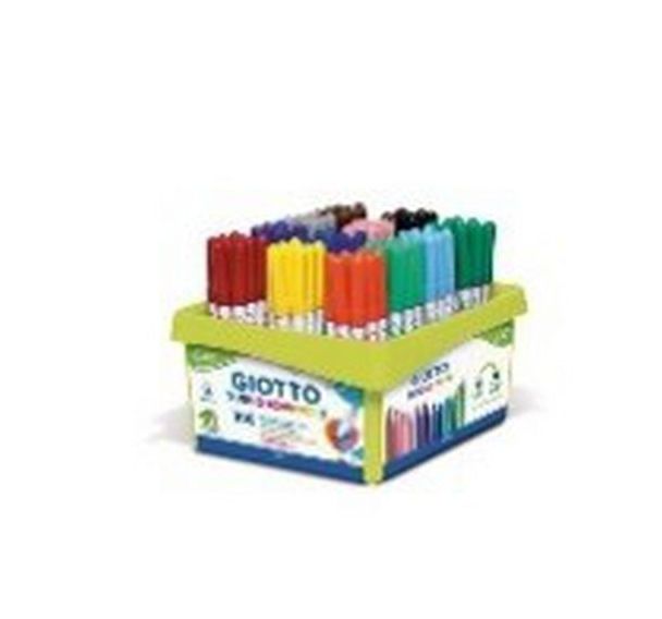 Schoolpack 108 feutres Giotto Turbo Advanced couleurs assorties