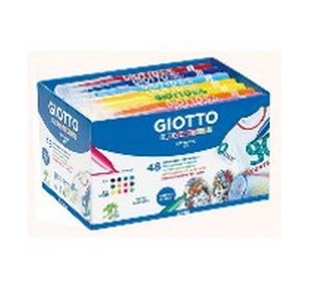 Schoolpack de 48 feutres giotto decor textile