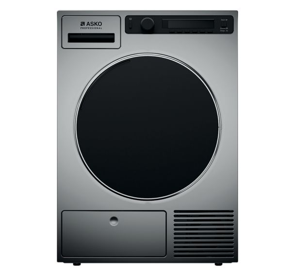 Sèche-linge professionnel 8 kg, pompe à chaleur, Titanium - Asko Pro