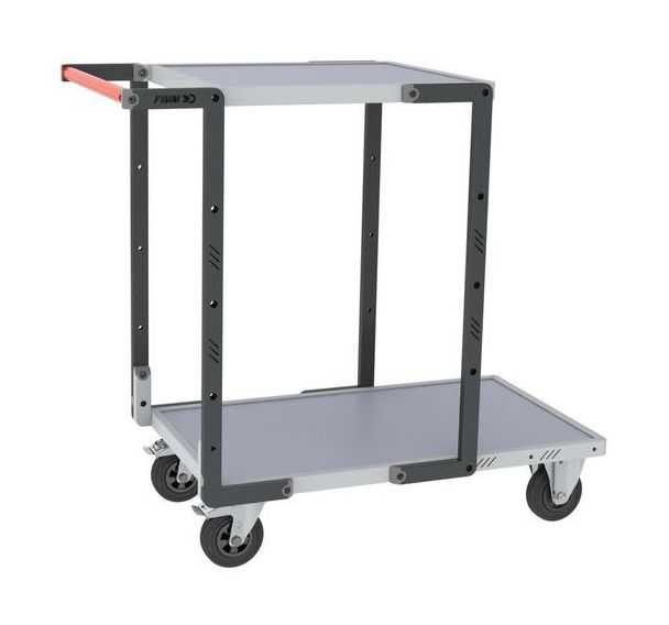 Servante 1 plateau 850x495 + 1 plateau 550x495-Mélaminé