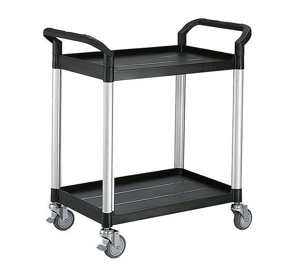 Servante 250 kg polypropylène 2 plateaux 680 x 450 mm - Manutan Expert