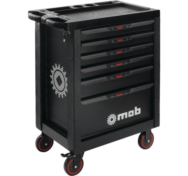 Servante 6 tiroirs Proliner - Noir - Mob